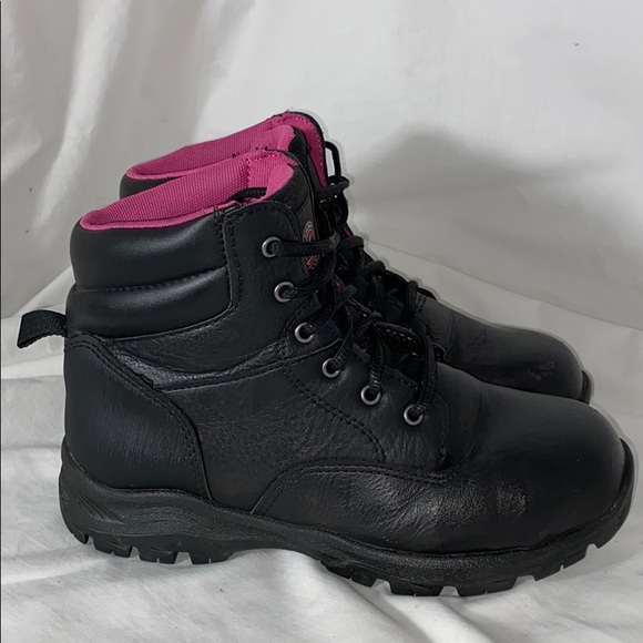 Brahma Boots Black Leather Pink Liner Women’s Sz 7 - Picture 9 of 13